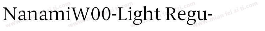 NanamiW00-Light Regu字体转换